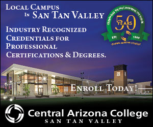 Central Arizona College Geo-Targeted Ad