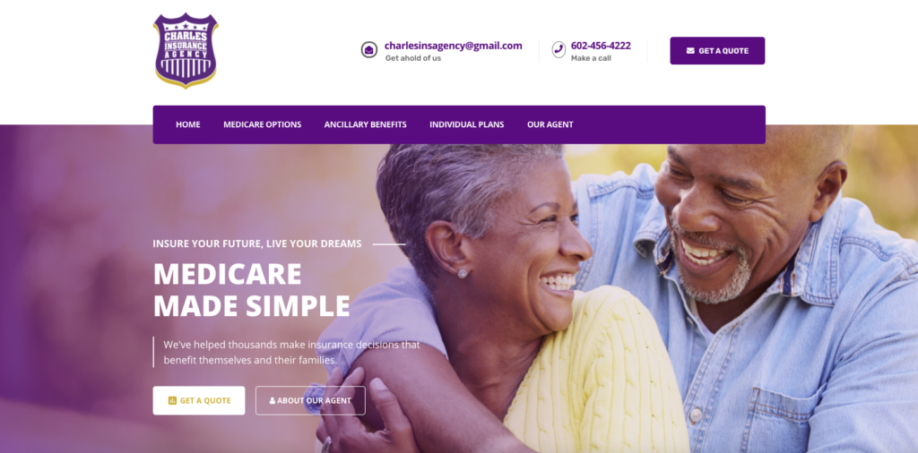 Charles Insurance Agency Blossom Digital Marketing Website Design