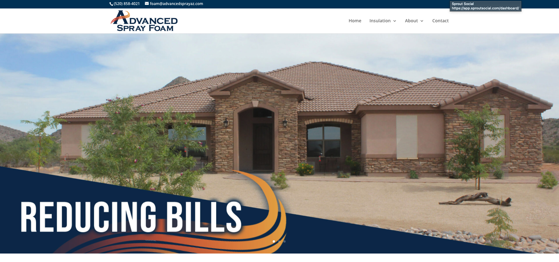 Advanced Spray Foam Website Blossom Digital Marketing