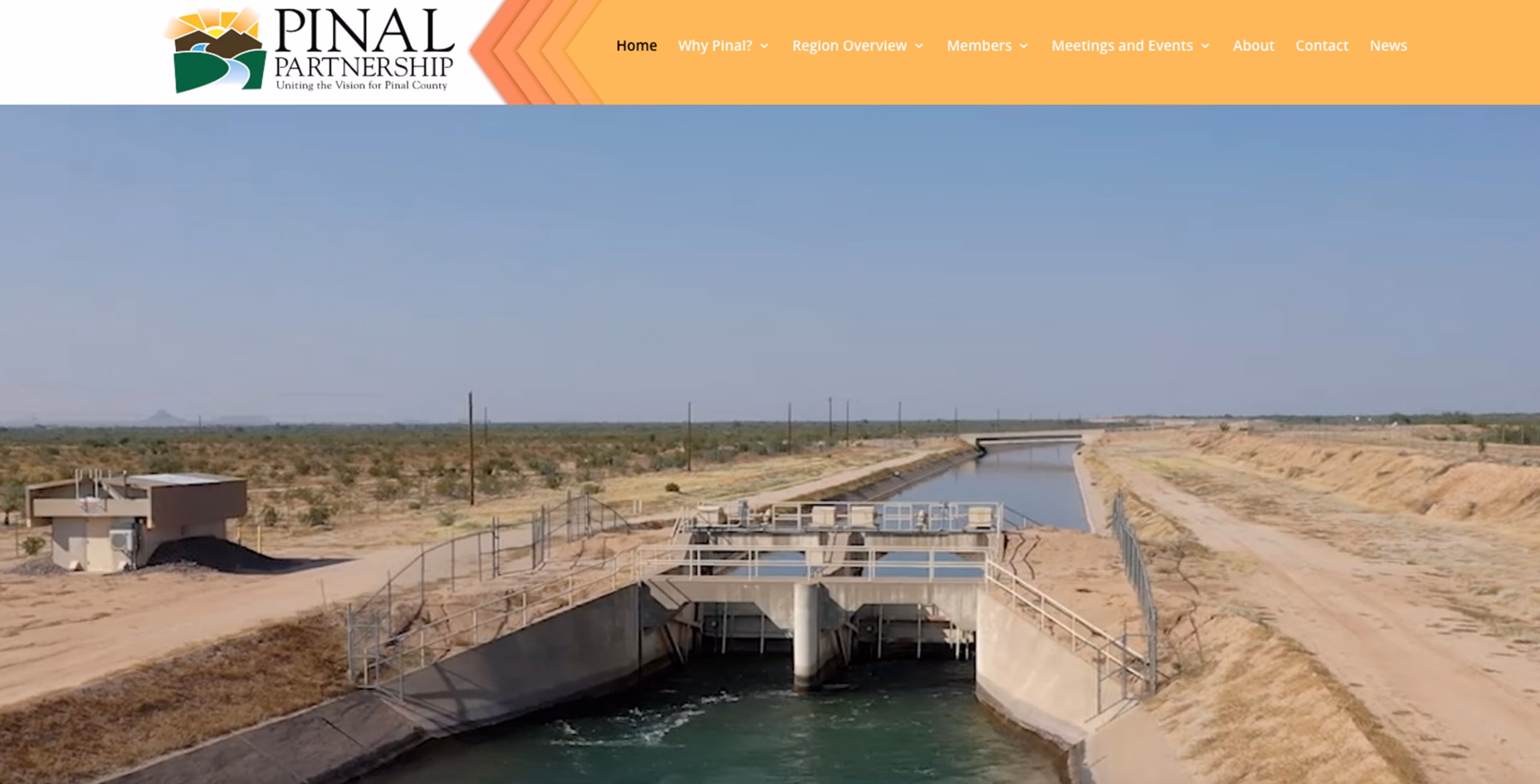 Pinal Partnership new website developed by Blossom